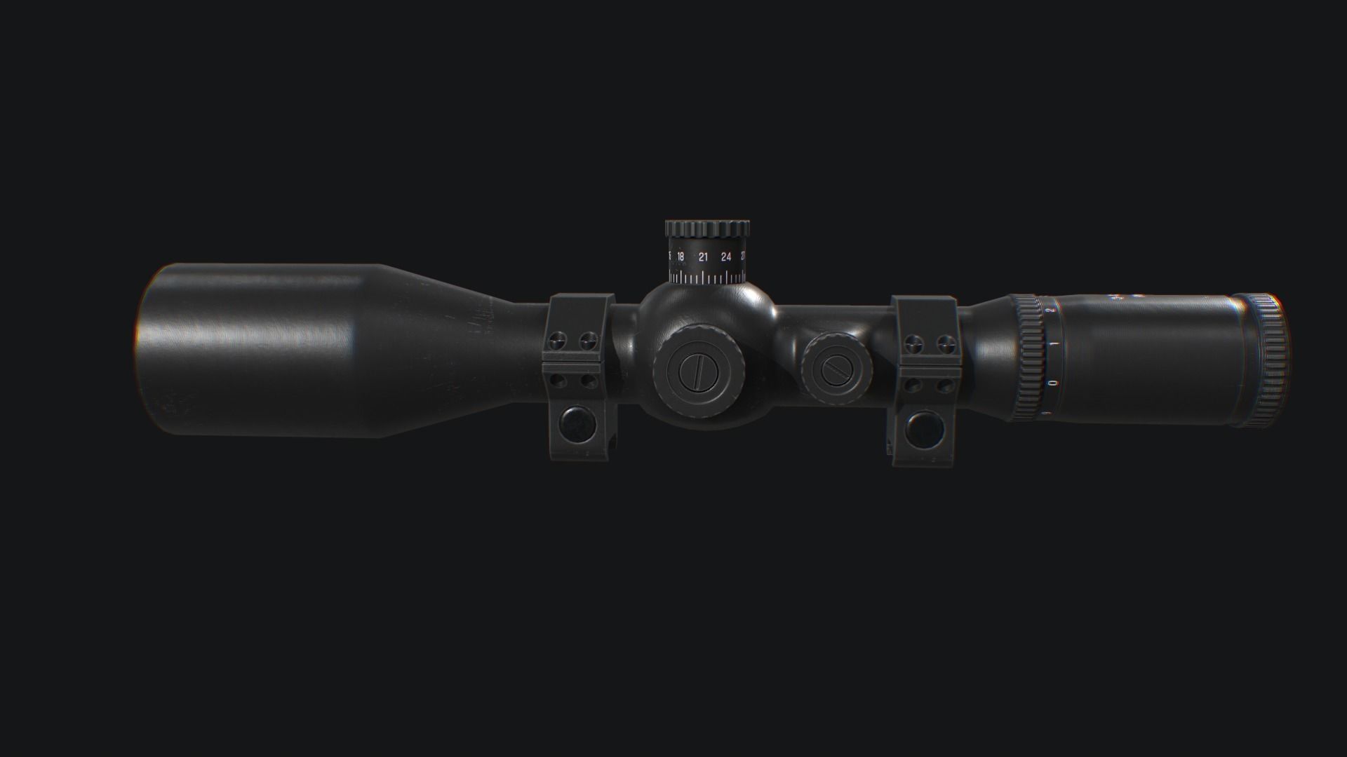 Sniper Scope Low-poly 3D model_5