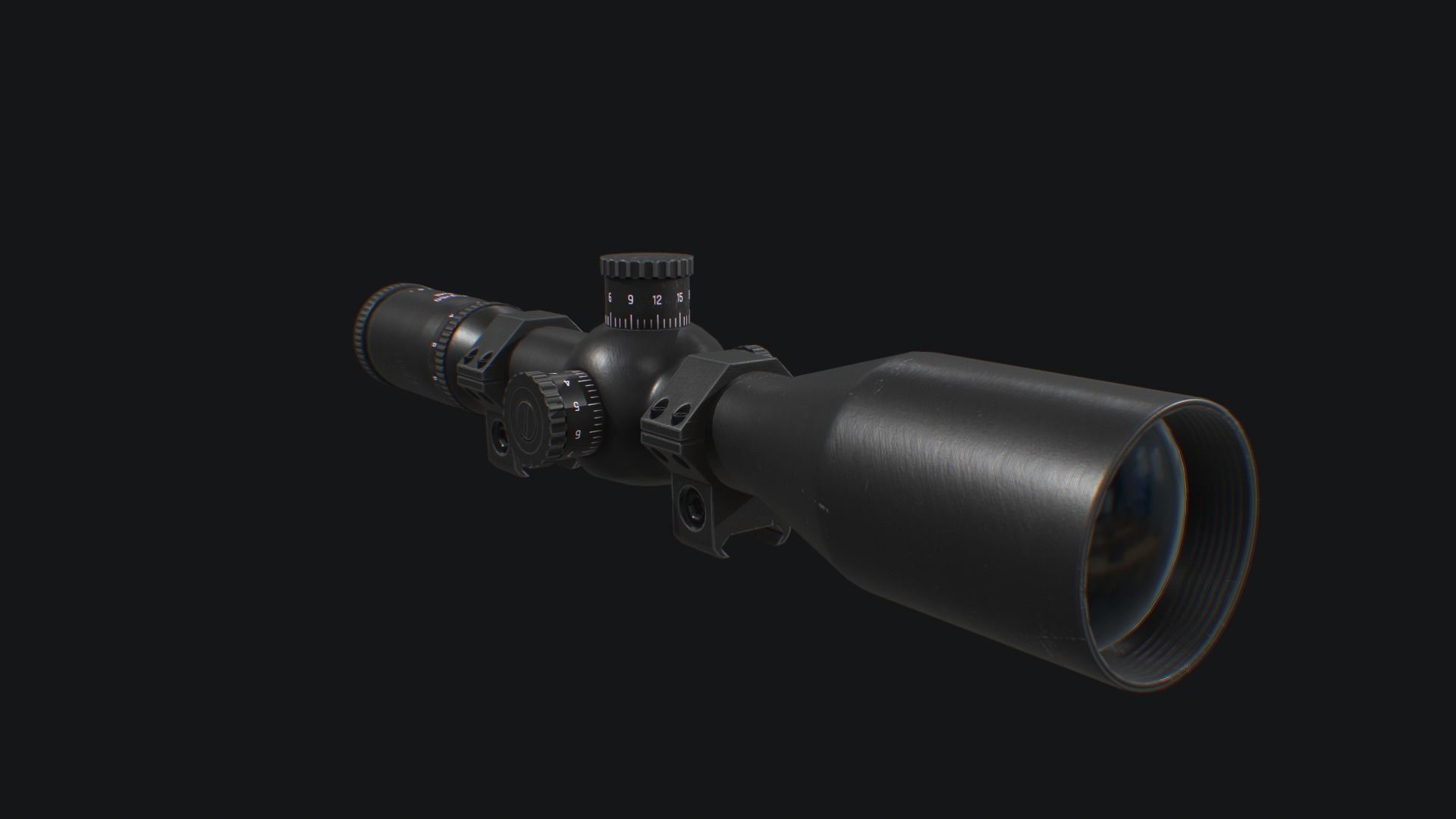 Sniper Scope Low-poly 3D model_3