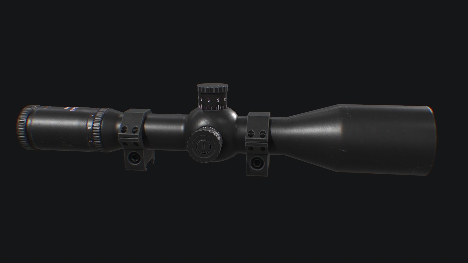 Sniper Scope Low-poly 3D model_2