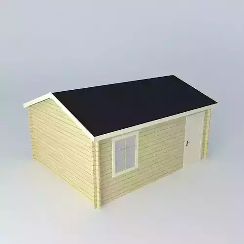 Simple garage Free 3D model