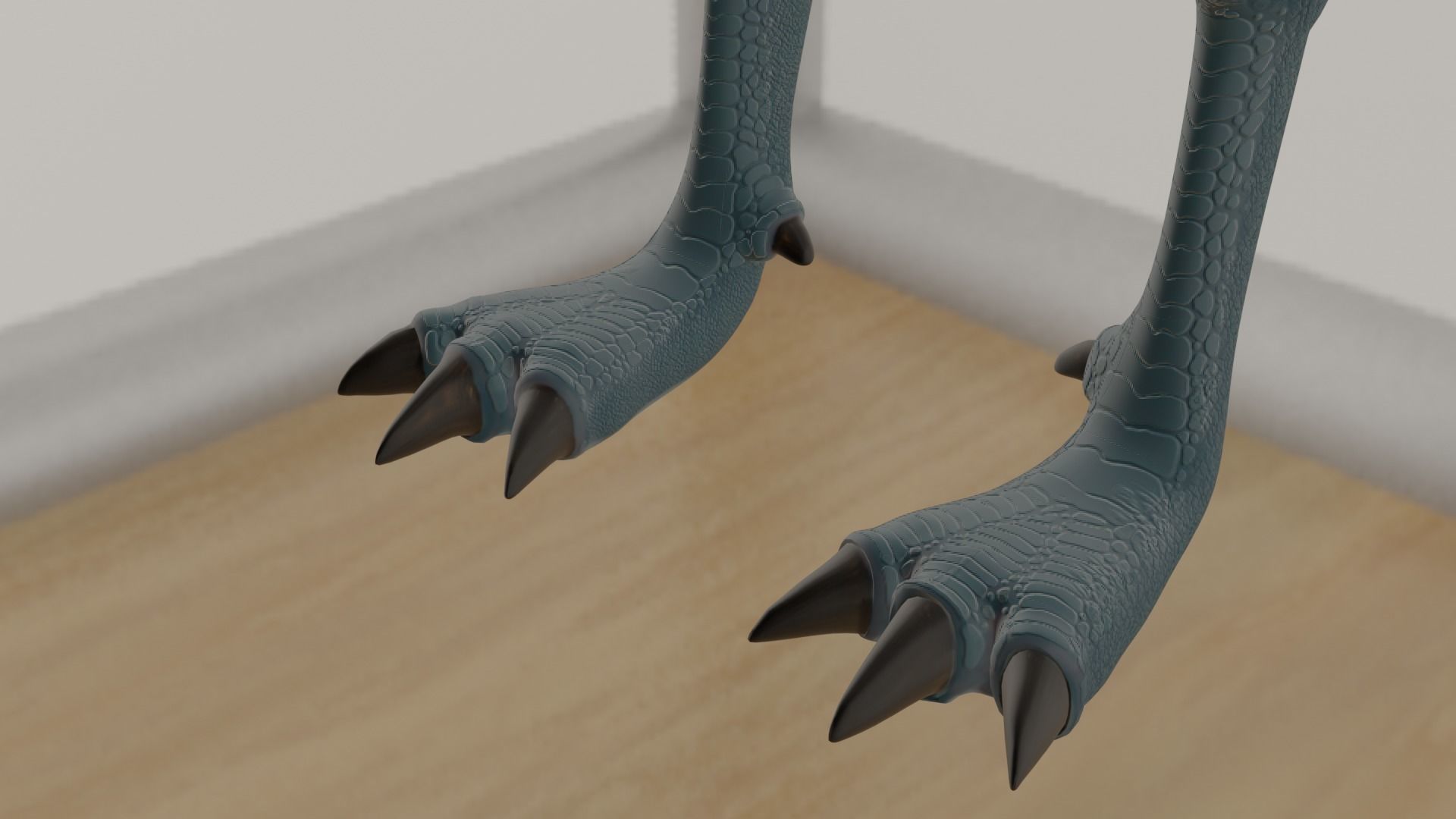 Reptile Monster Free low-poly 3D model_9