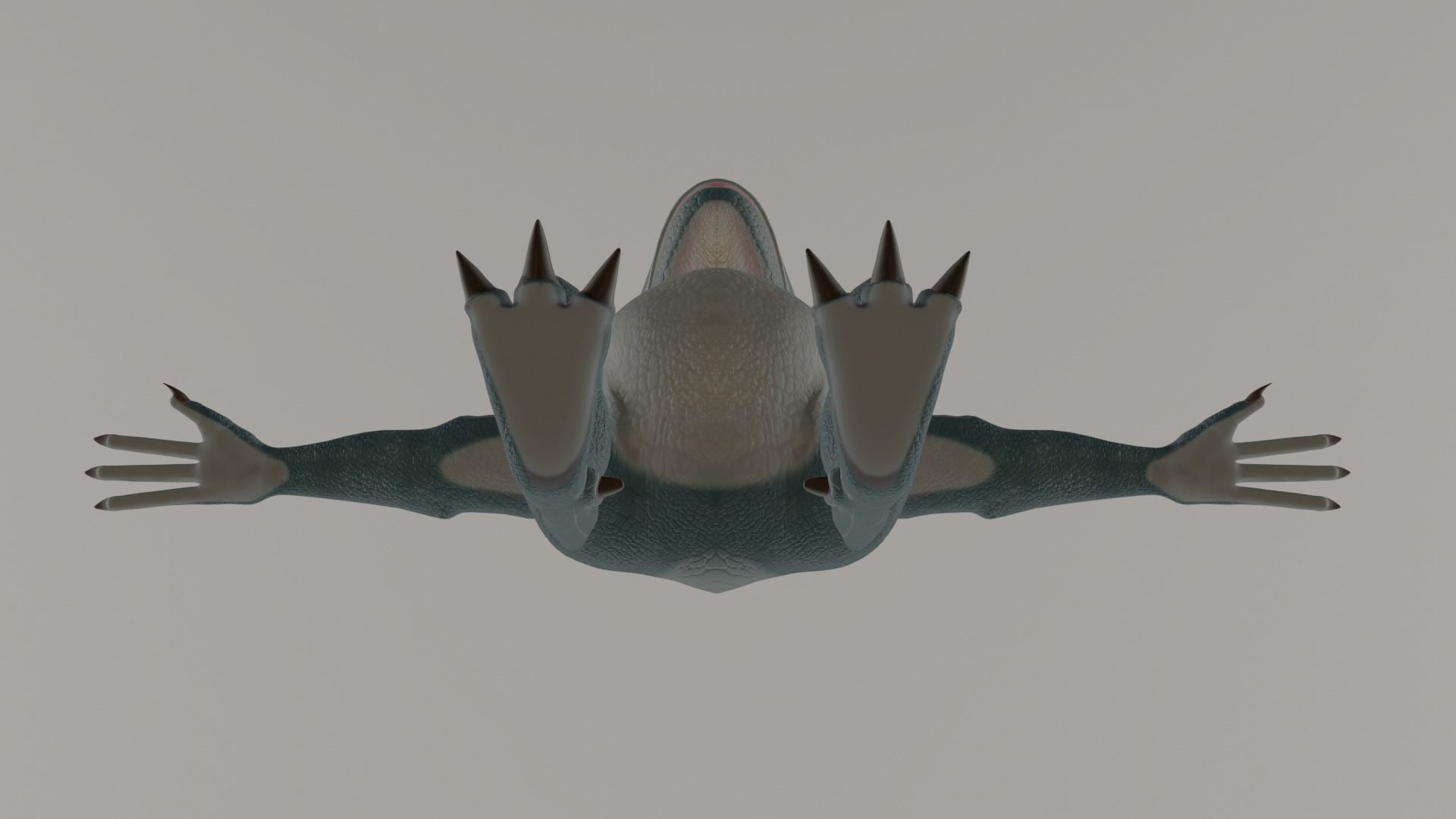 Reptile Monster Free low-poly 3D model_5