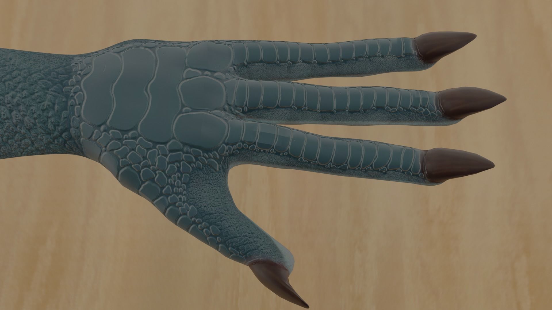 Reptile Monster Free low-poly 3D model_7