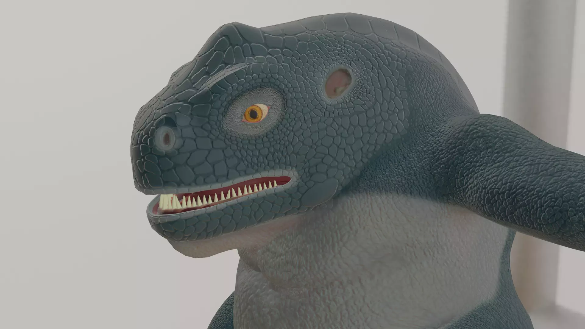 Reptile Monster Free low-poly 3D model_0