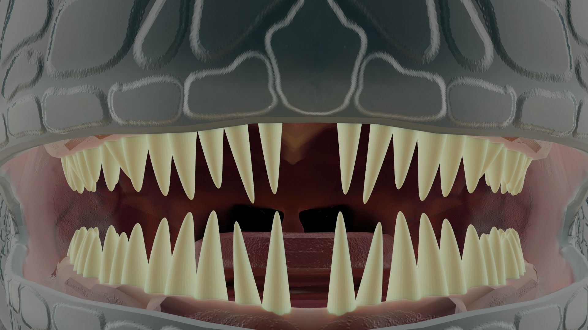 Reptile Monster Free low-poly 3D model_8