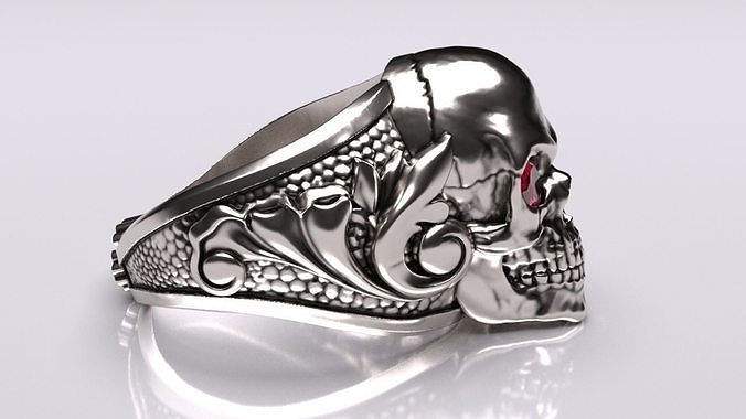 Skull Ring 3D print model