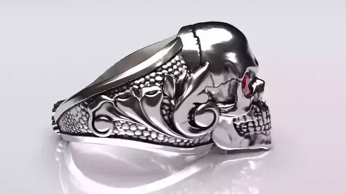 Skull Ring 3D print model