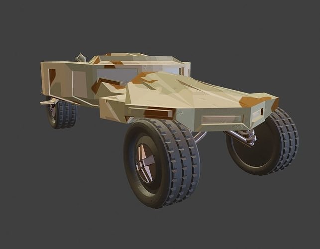 Mud Racer Sports Car Off-Road Free 3D model