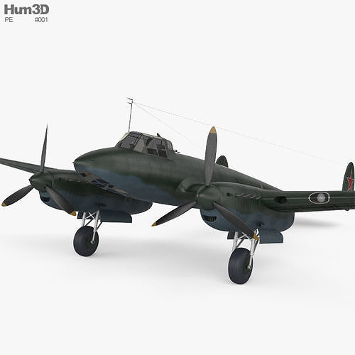 Petlyakov Pe-2 3D model