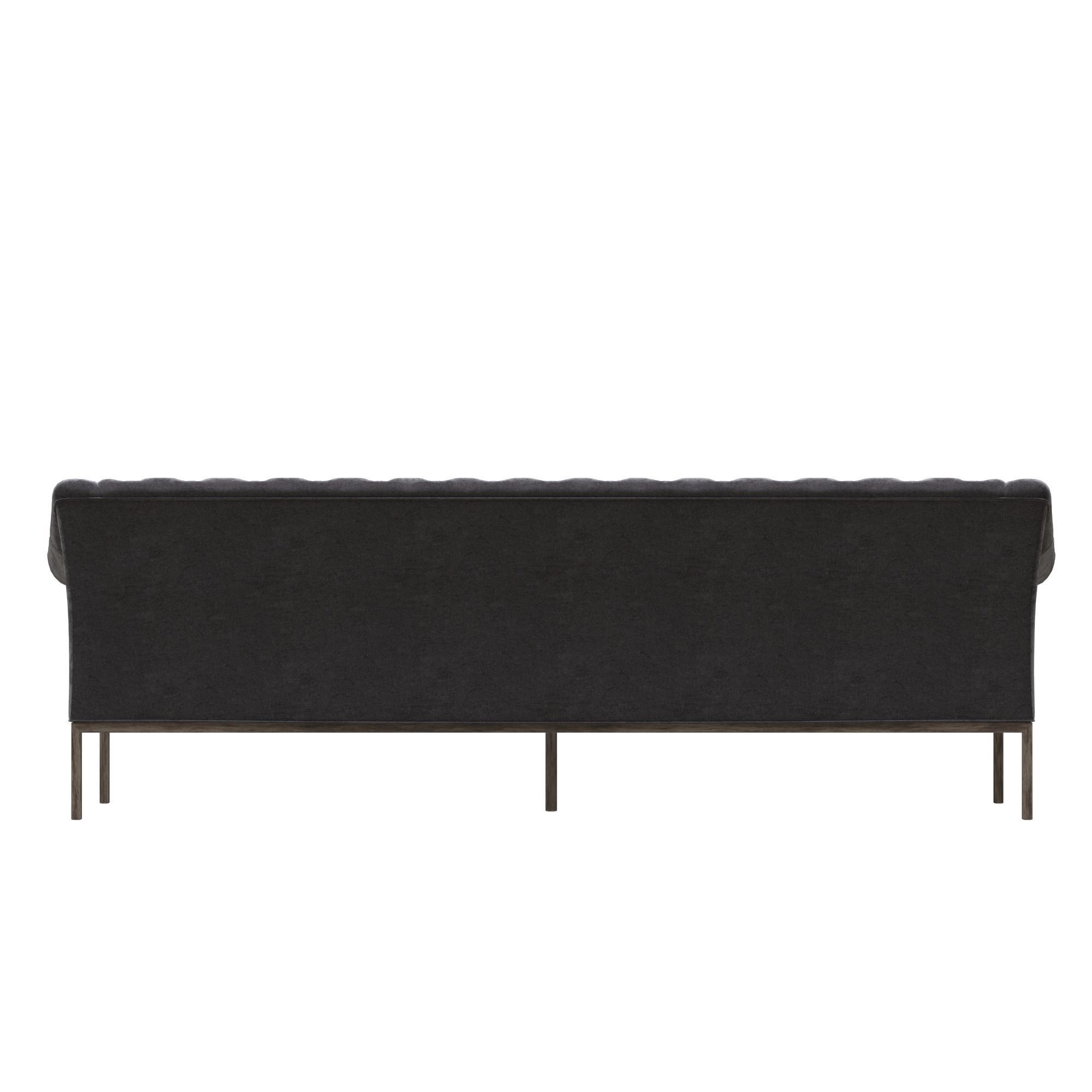 sofa-cken velvet chesterfield sofa 3D model_9