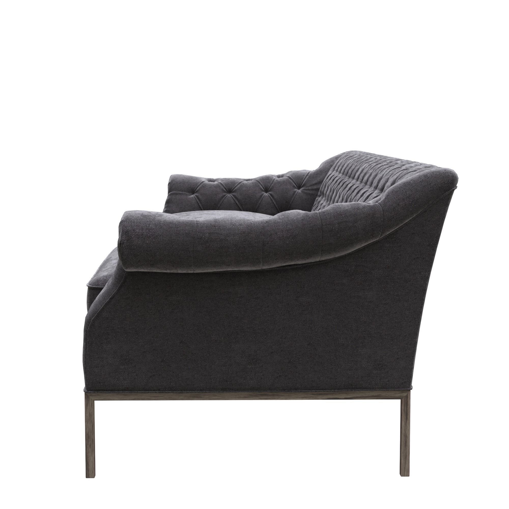 sofa-cken velvet chesterfield sofa 3D model_7