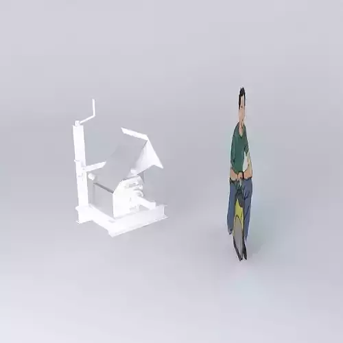 Turbine Cross-flow Free 3D model