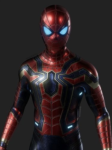 Iron Spider Avengers Suit Rigged Low-poly 3D model