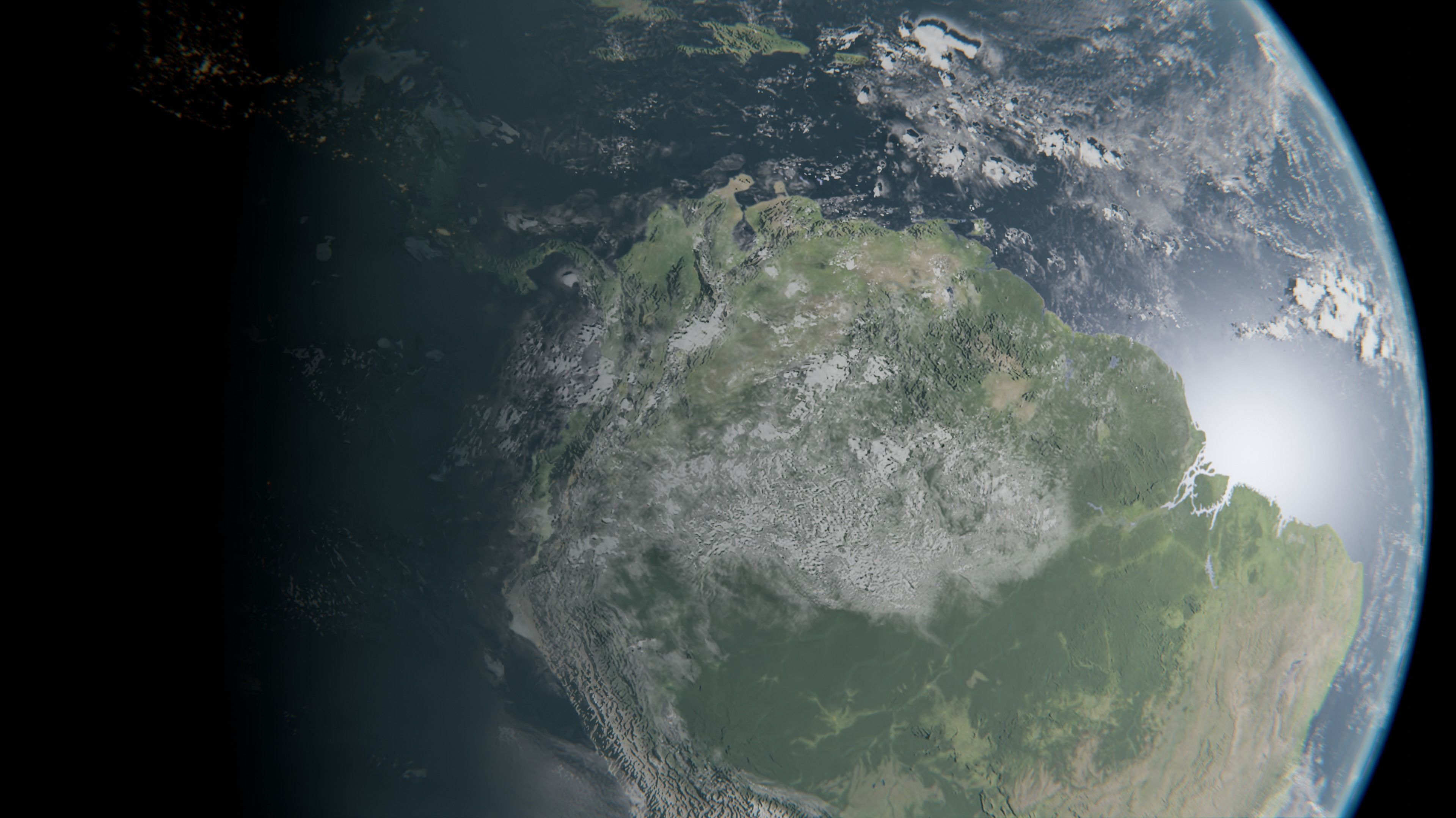 planet earth 16k - with night lights 3D model_2