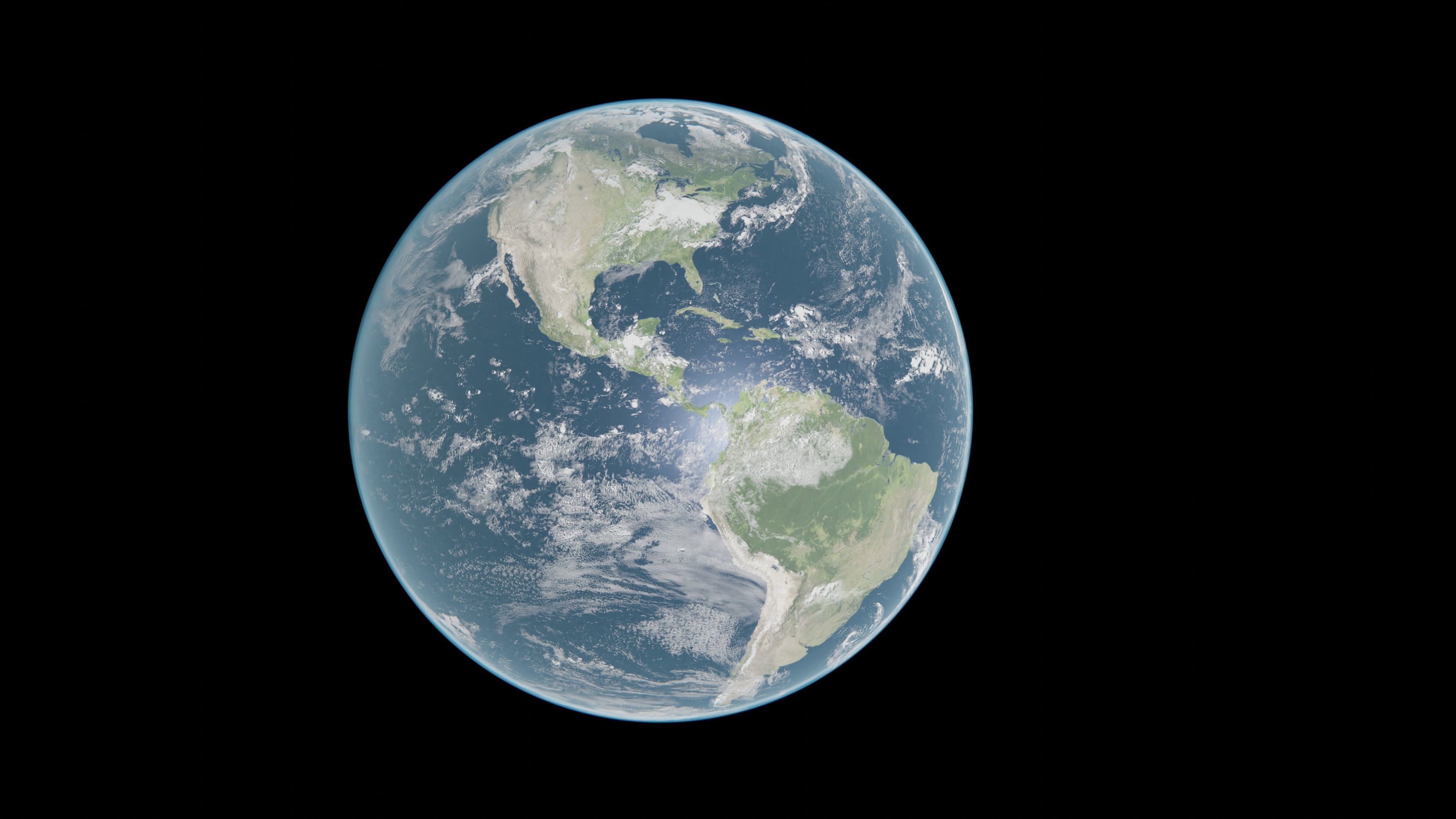 planet earth 16k - with night lights 3D model_4