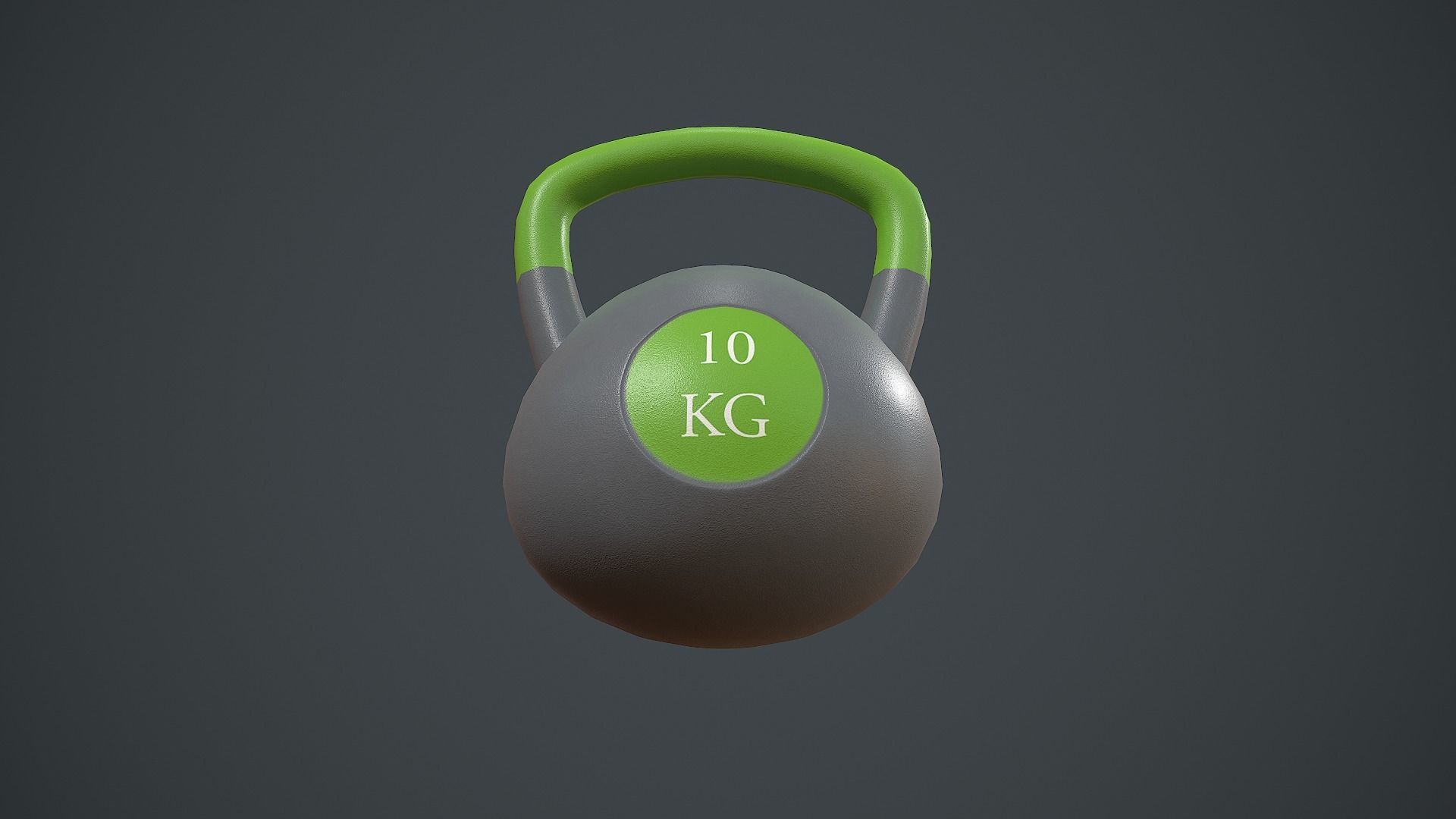 Kettlebell PBR VR Low-poly 3D model_4
