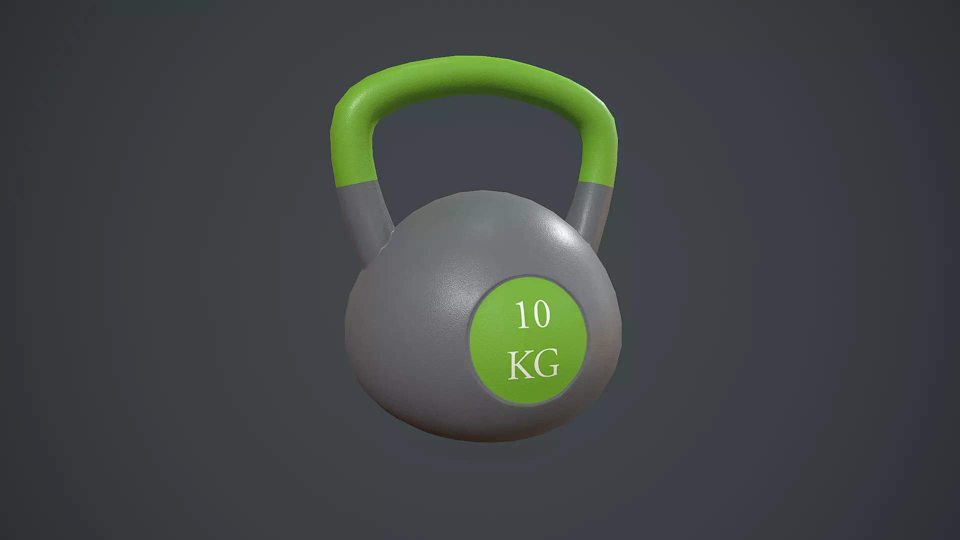 Kettlebell PBR VR Low-poly 3D model_0