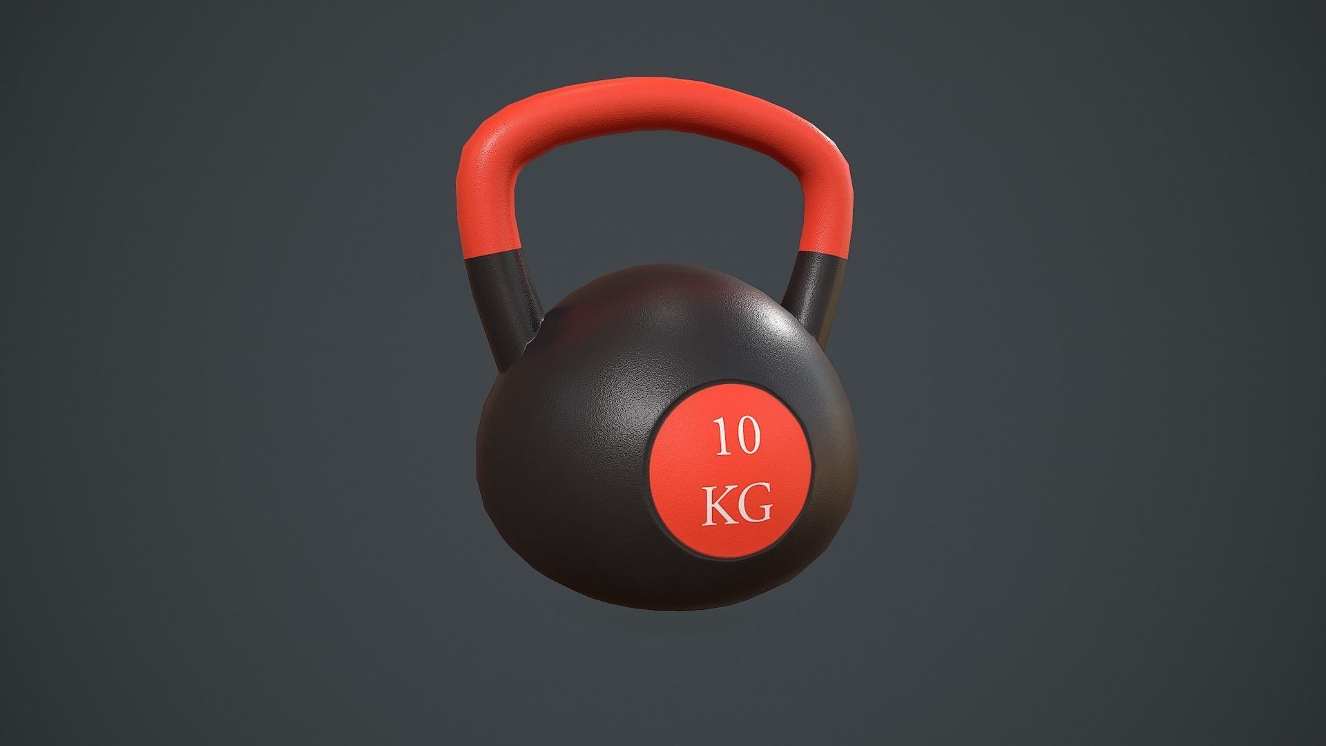 Kettlebell PBR VR Low-poly 3D model_2