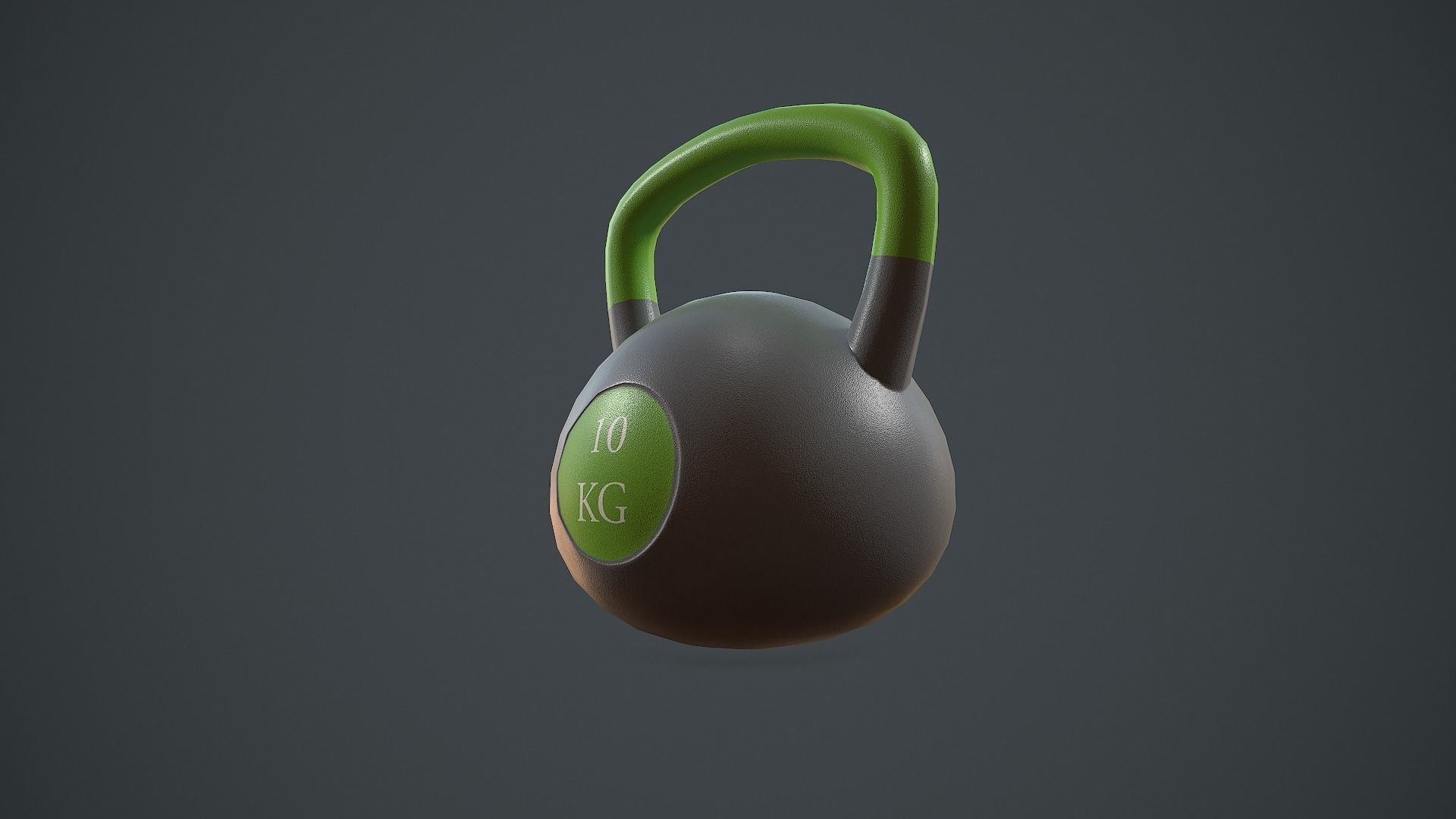 Kettlebell PBR VR Low-poly 3D model_5