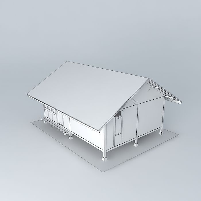 Jolopong house Free 3D model_4