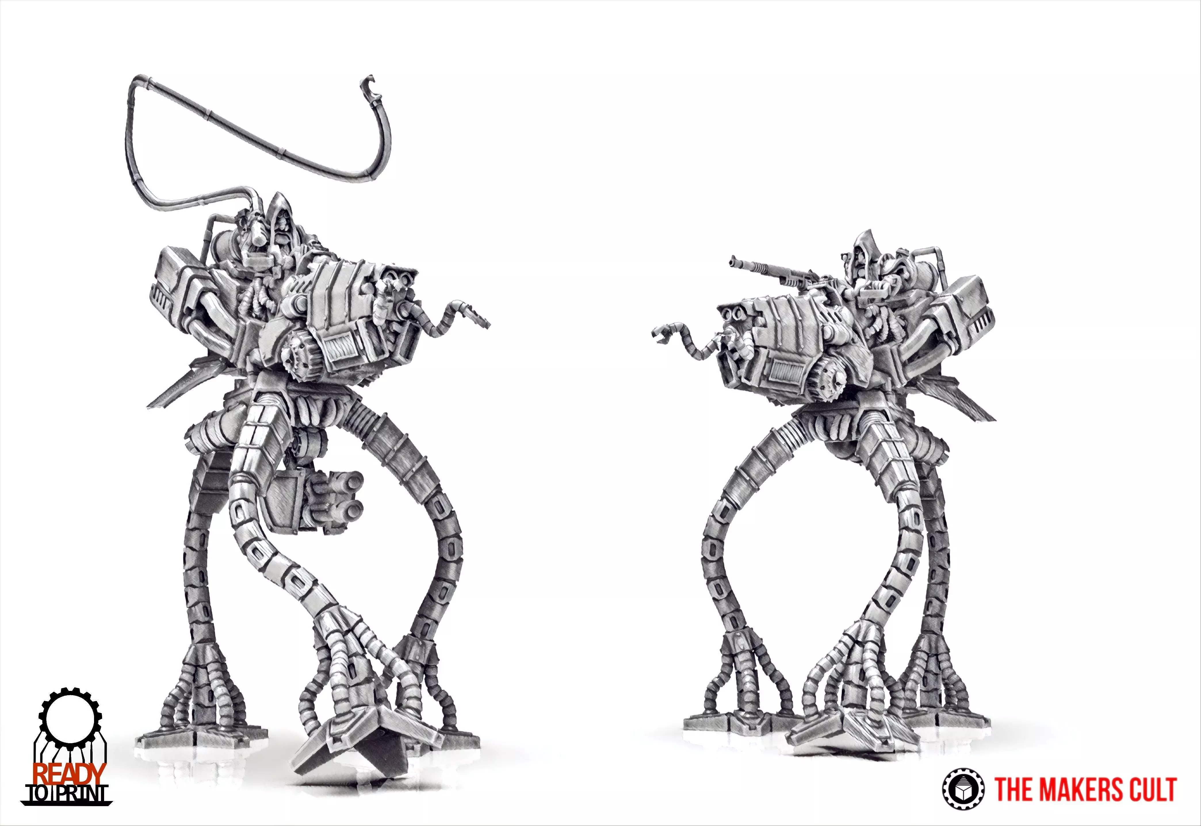 Dark Techno tripod walkers 3D print model_0