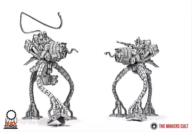 Dark Techno tripod walkers 3D print model