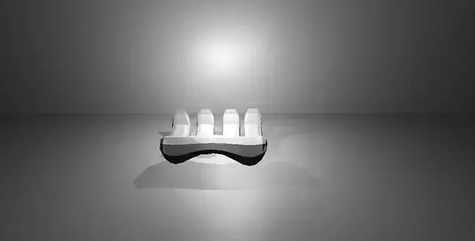 table with chair low poly