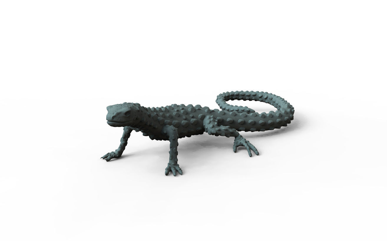 LIZARD golden 3D print model_11