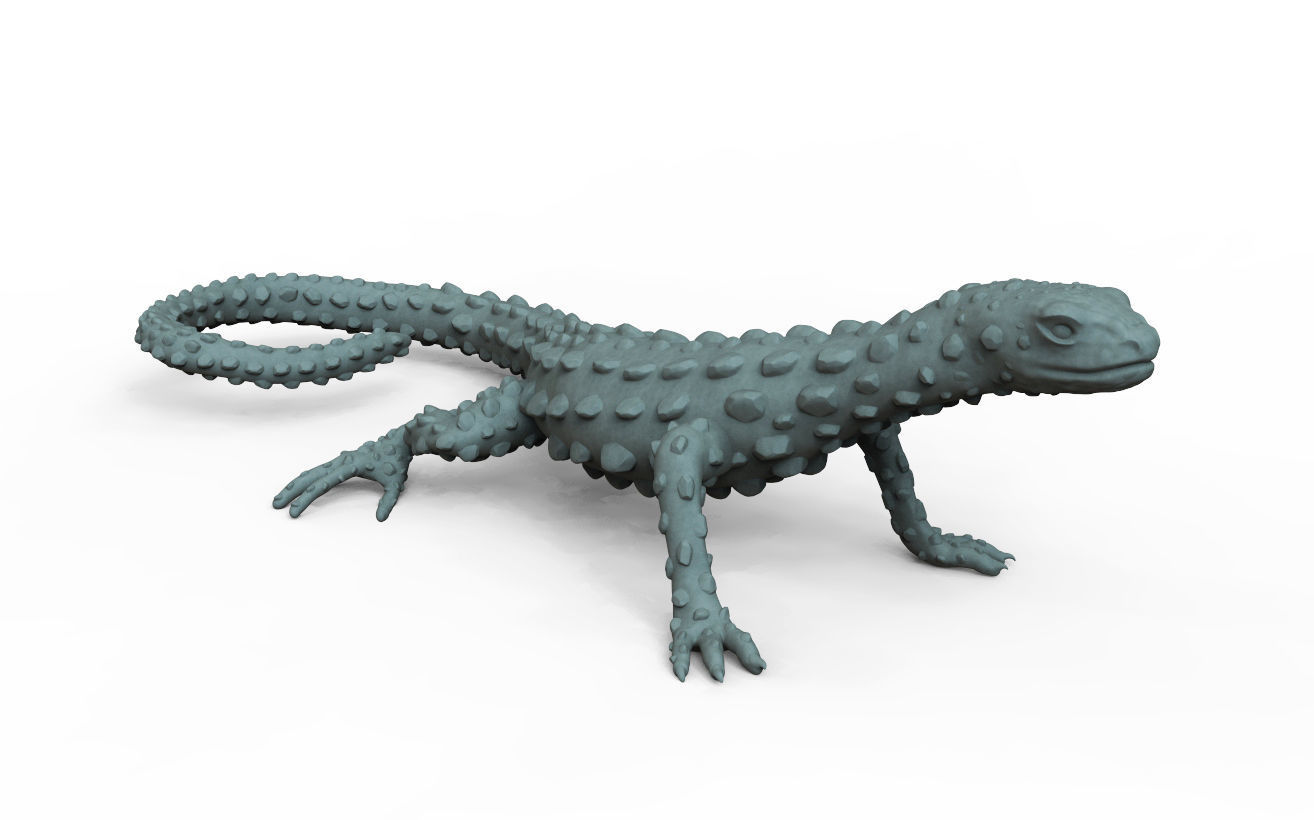 LIZARD golden 3D print model_8