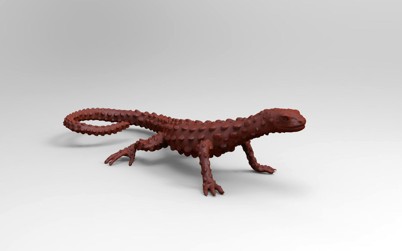 LIZARD golden 3D print model_14
