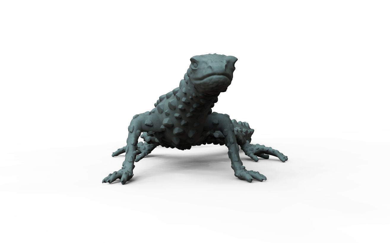 LIZARD golden 3D print model_4