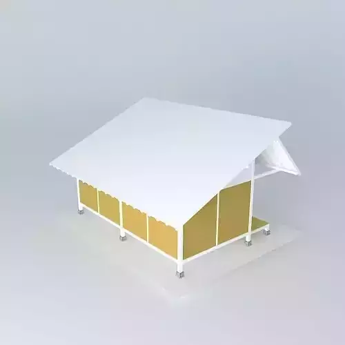 Simple house  Free 3D model