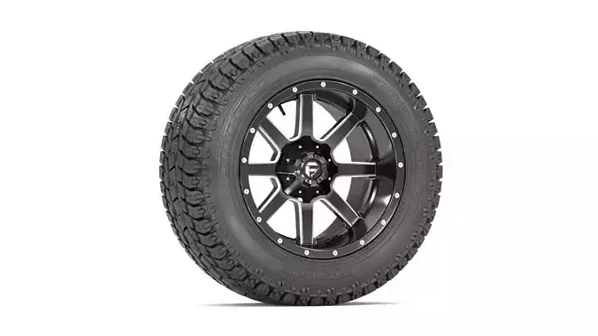 OFF ROAD WHEEL AND TIRE 7 3D model