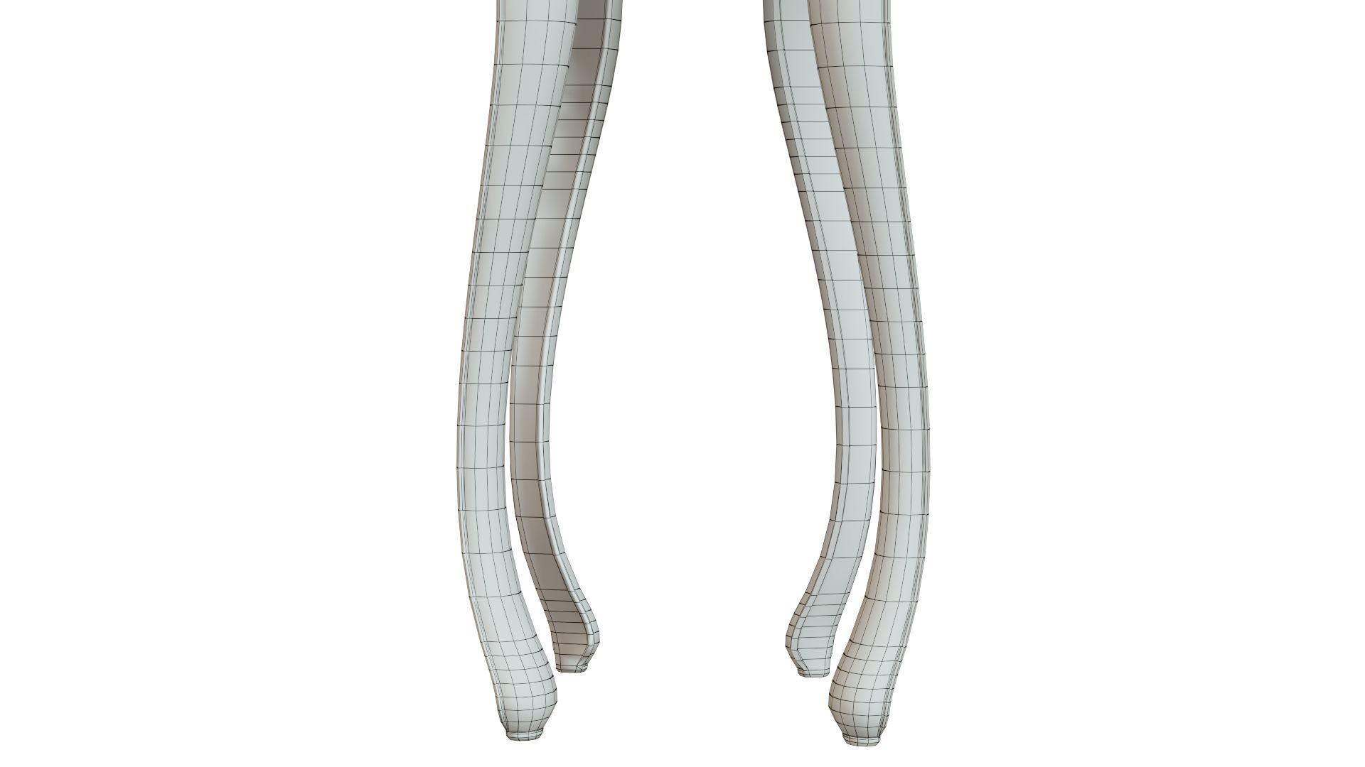 Classic side table 1000 Low-poly 3D model_15