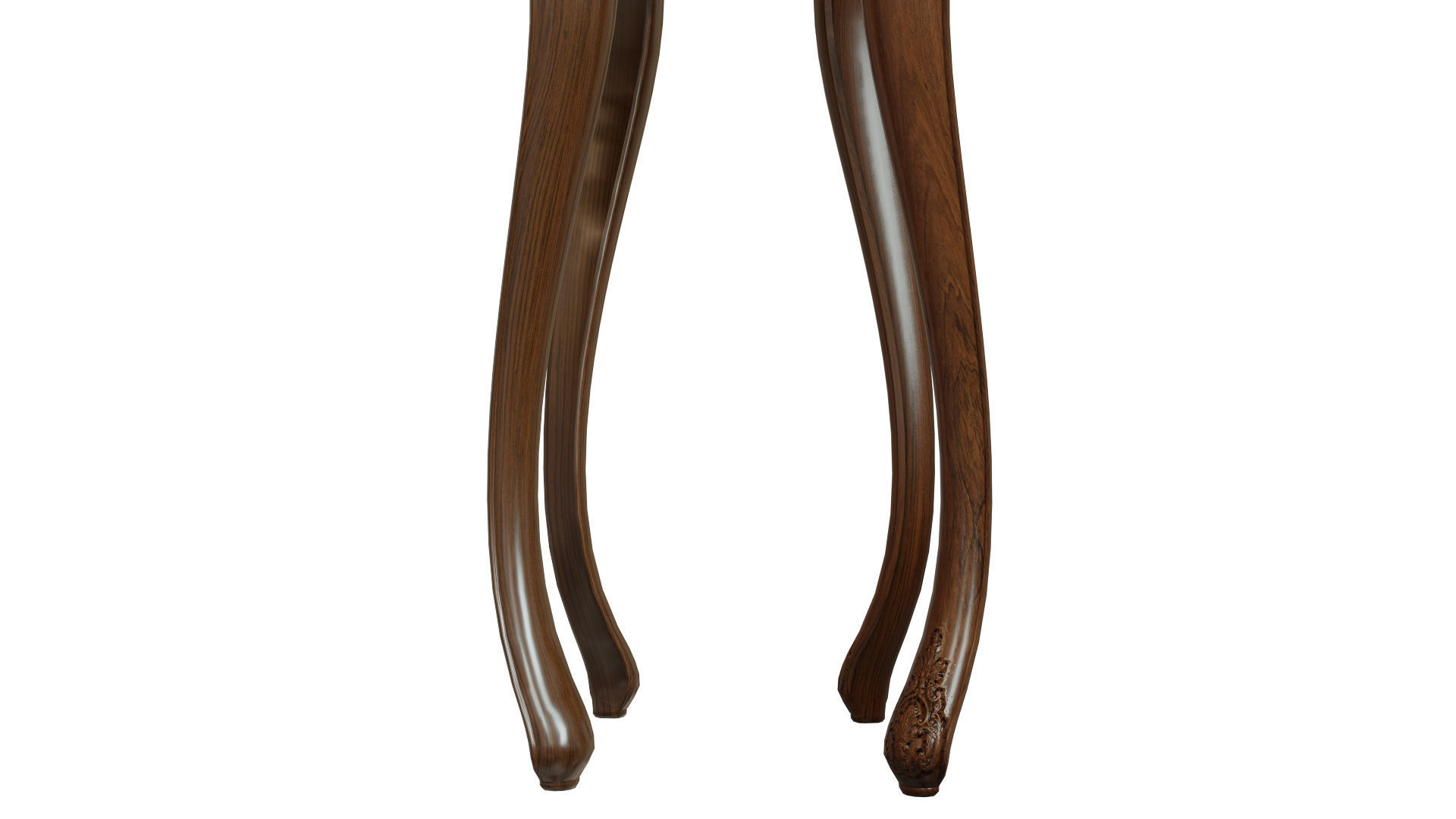 Classic side table 1000 Low-poly 3D model_7