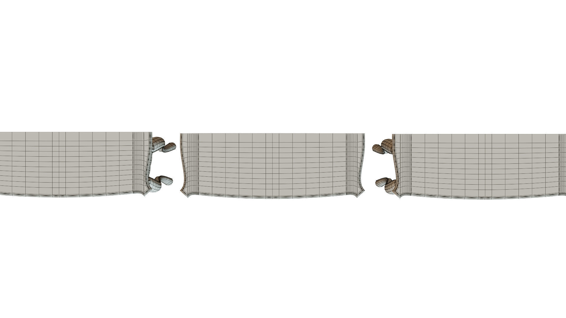 Classic side table 1000 Low-poly 3D model_13