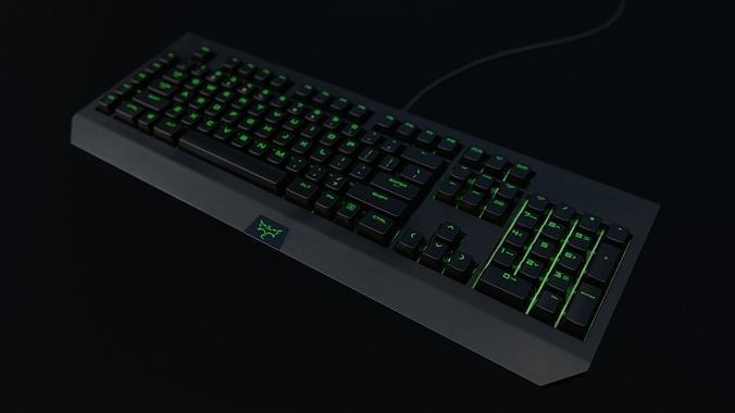 Keyboard Low-poly 3D model