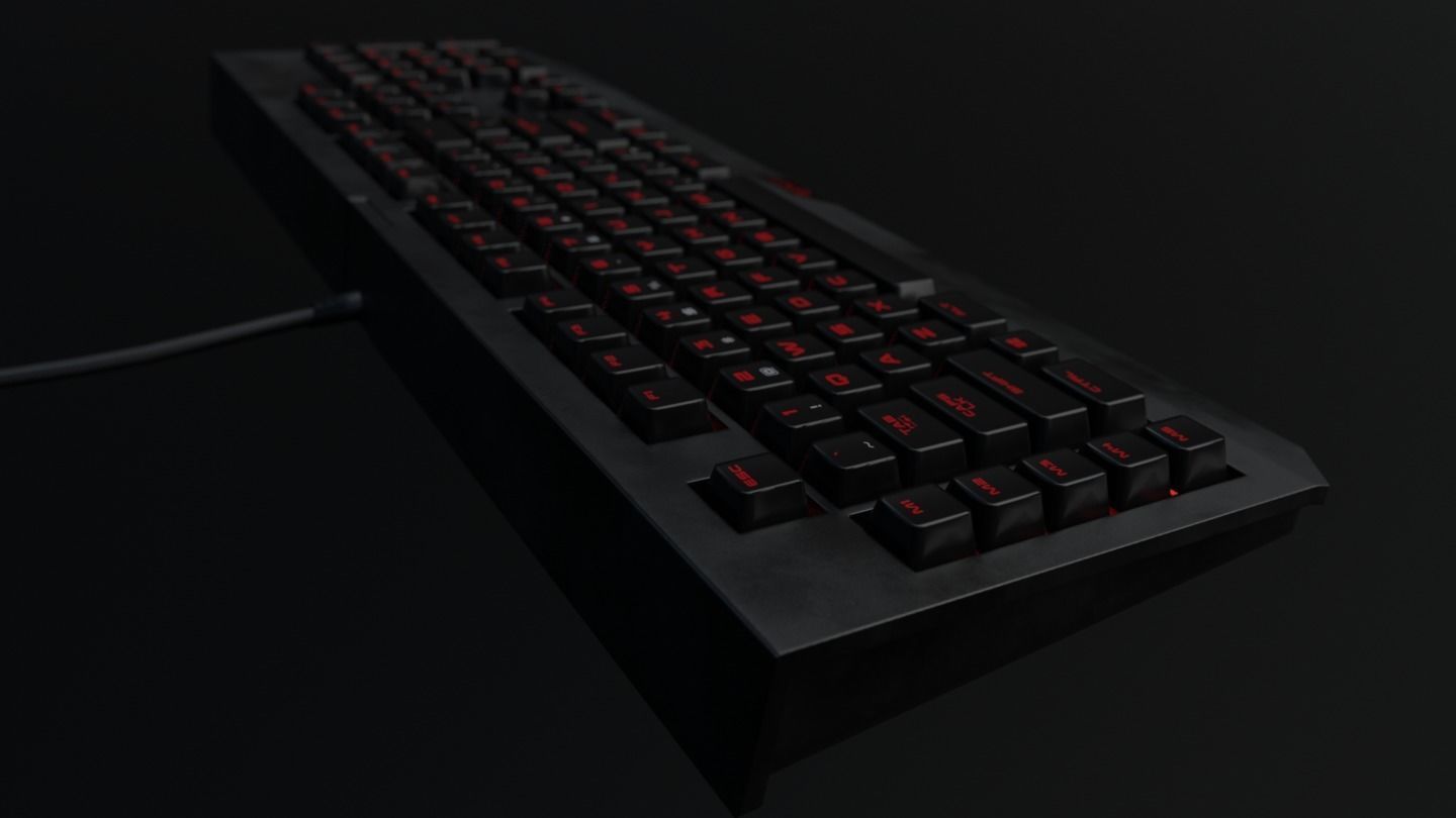 Keyboard Low-poly 3D model_3