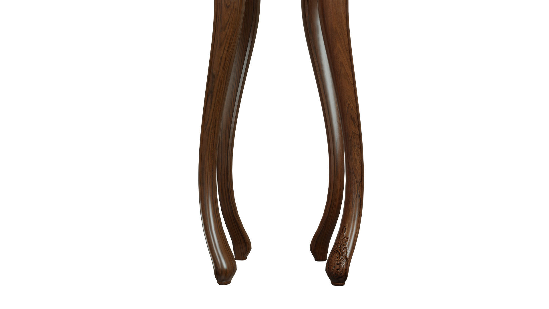 Classic side table 1200 Low-poly 3D model_8