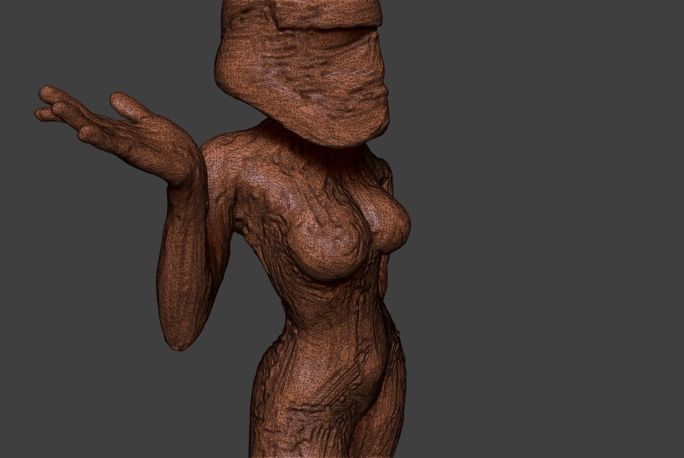 Clay Trooper Girl 3D print model_17