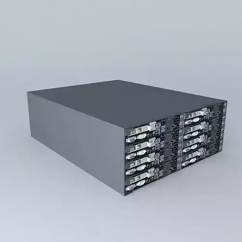 Hewlett Packard Proliant Chassis with 8 x HP-Proliant SL 170 Blades