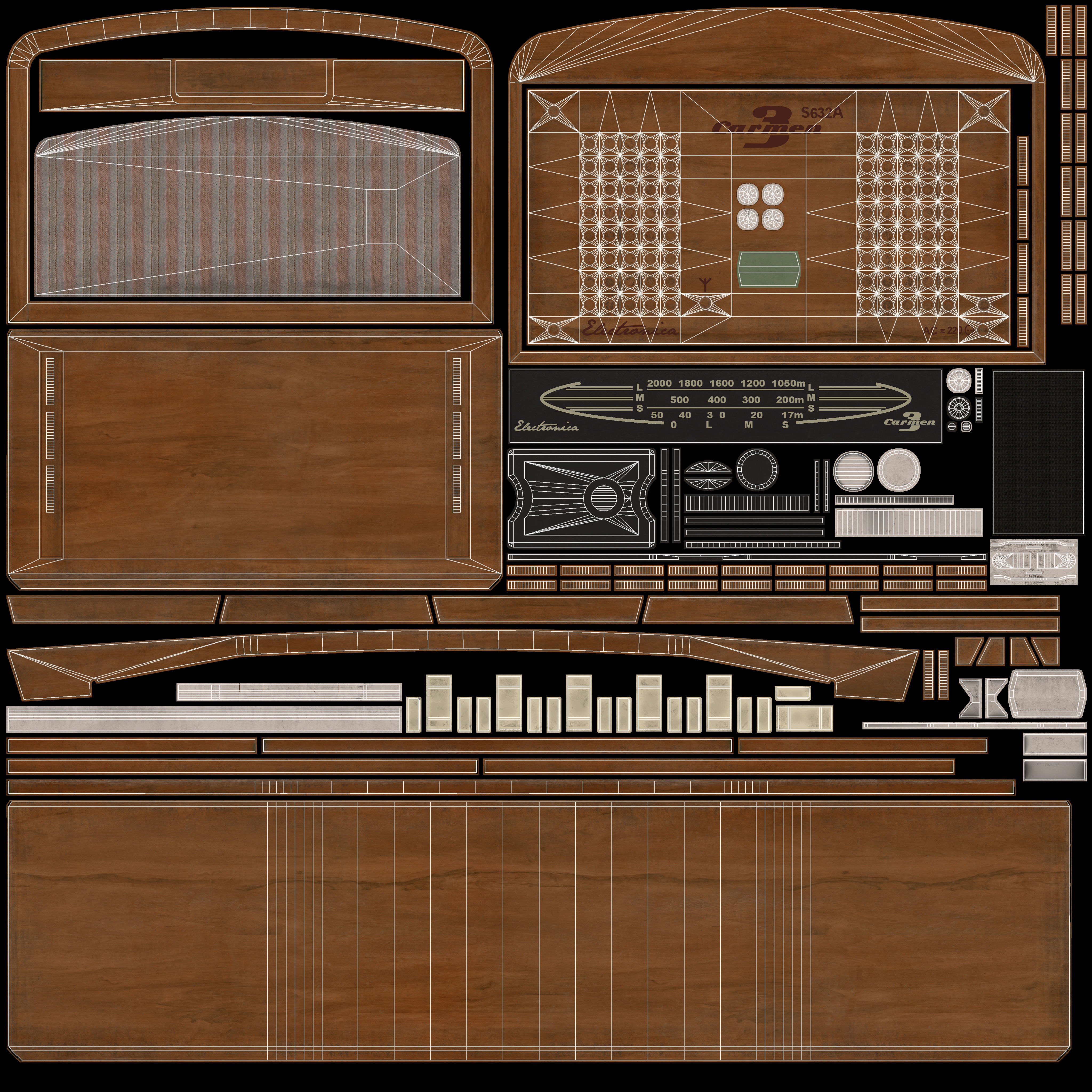 Vintage Radio  Low-poly 3D model_7