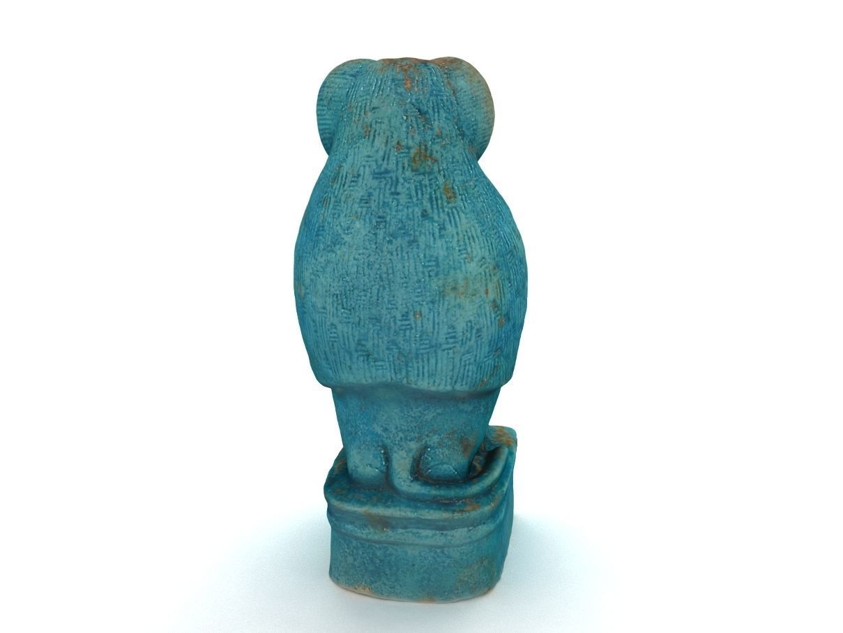 Egyptian god Thoth baboon Moon God Thoth 3D model_4