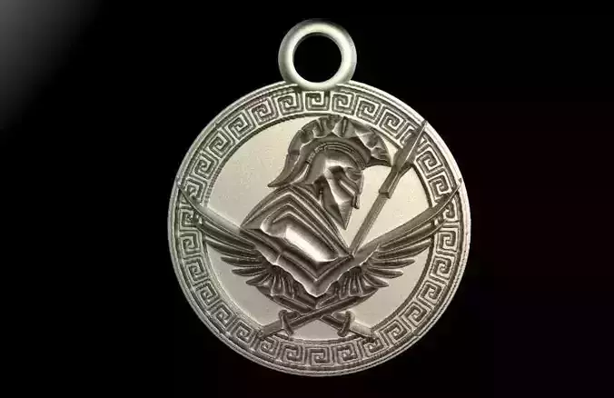 Ancient greek pendant 3D print model