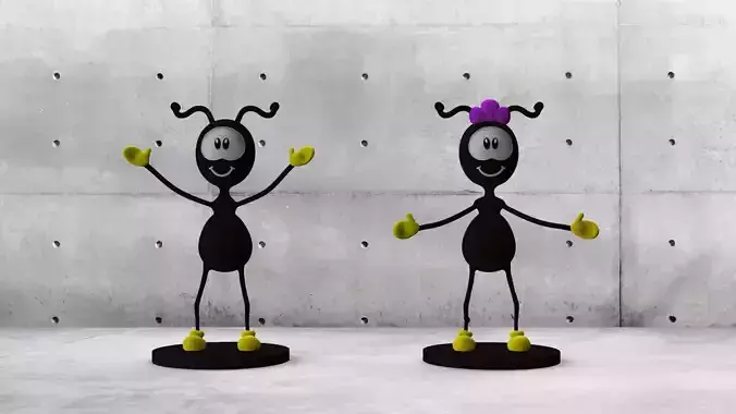Smilinguidos couple for 3dPrinting 3D print model