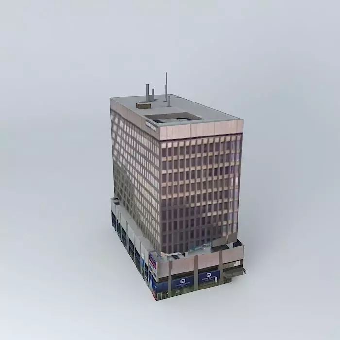 Effort Square Office Tower Free 3D model