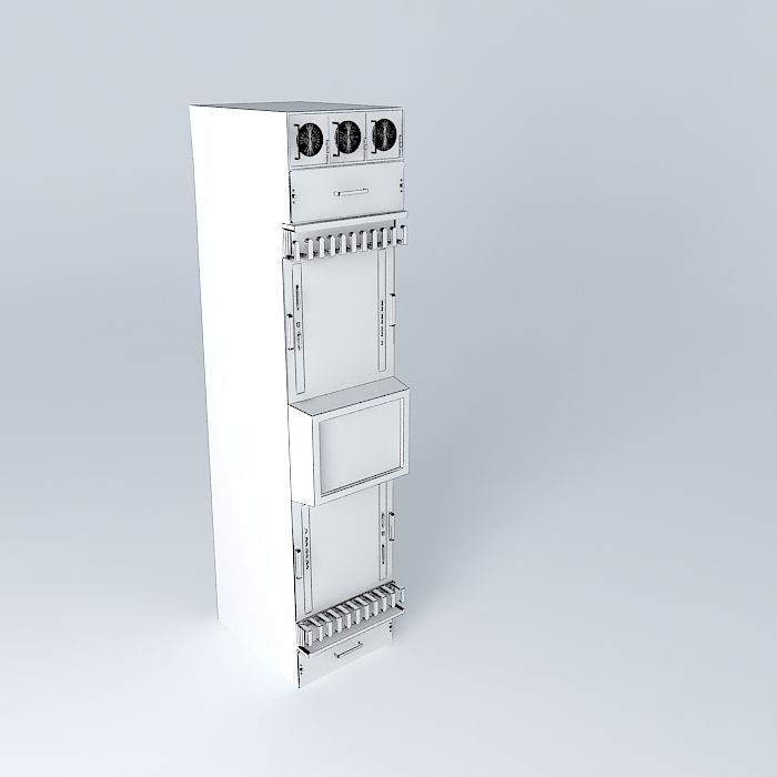 Cisco GXR-12x16 without cover plates 3D model_3