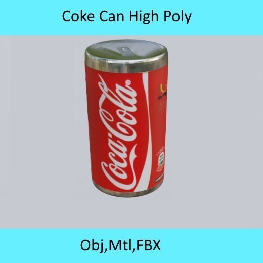 Coke Can 3D model_7