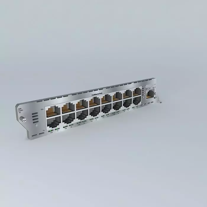 Cisco NM16-ESW with GE-Dcard-ESW 3D model_0