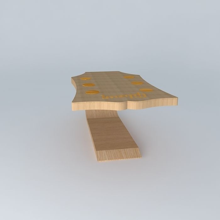 Gibson les paul coffetable Free 3D model_2